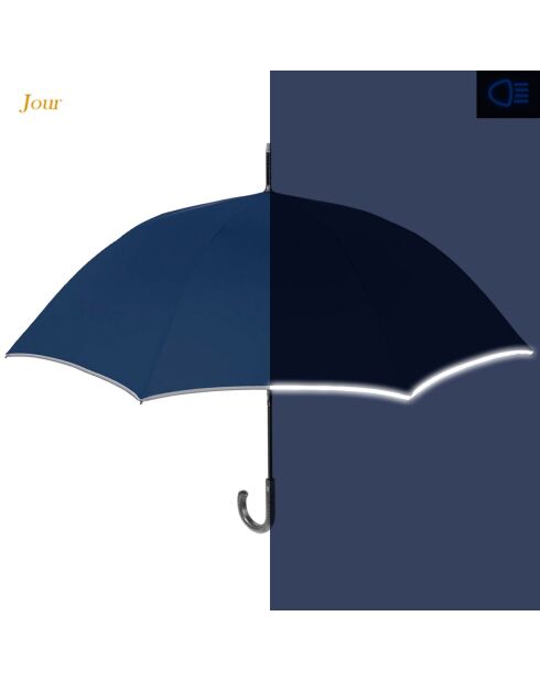 Parapluie long bleu marine