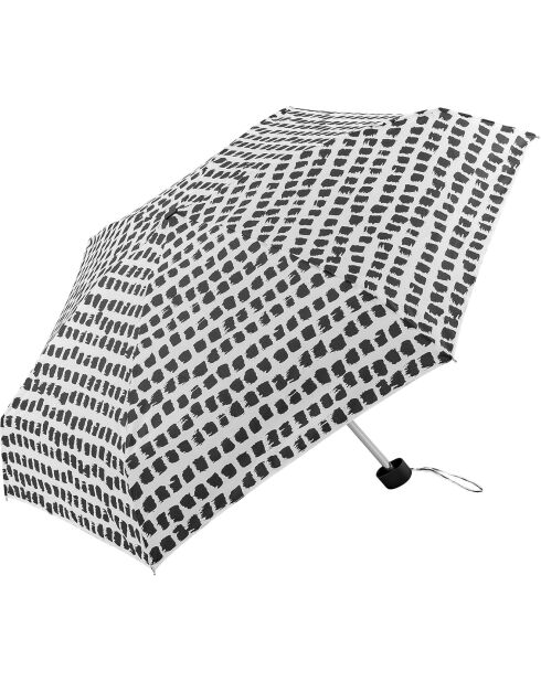 Parapluie pliant noir/blanc