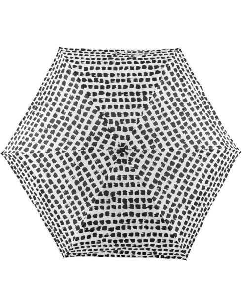 Parapluie pliant noir/blanc