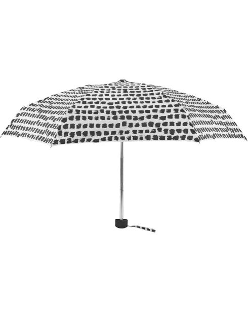 Parapluie pliant noir/blanc