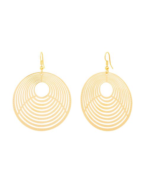 Boucles d'oreilles en Métal dorées