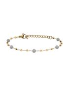 Bracelet en plaqué Or jaune & Labradorite bleu