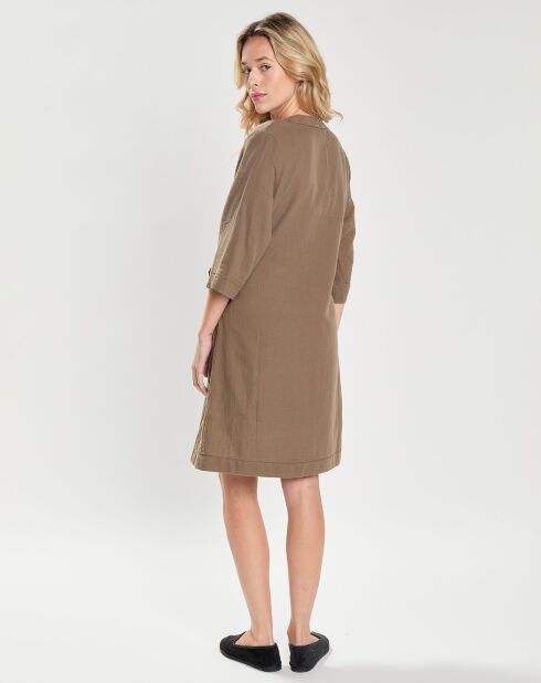 Kimono 100% Gaze de Coton Dili brownie