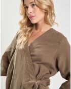 Kimono 100% Gaze de Coton Dili brownie