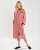 Kimono 100% Gaze de Coton Dili bois de rose