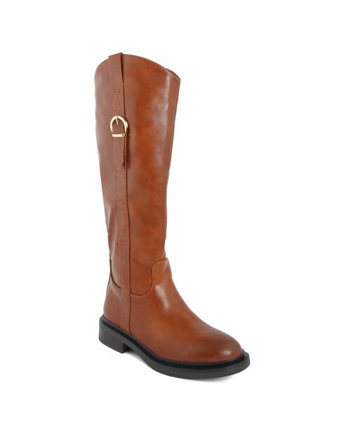 Bottes Romy marron  - Talon 4 cm