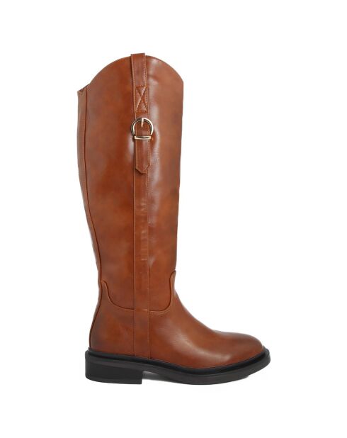 Bottes Romy marron  - Talon 4 cm
