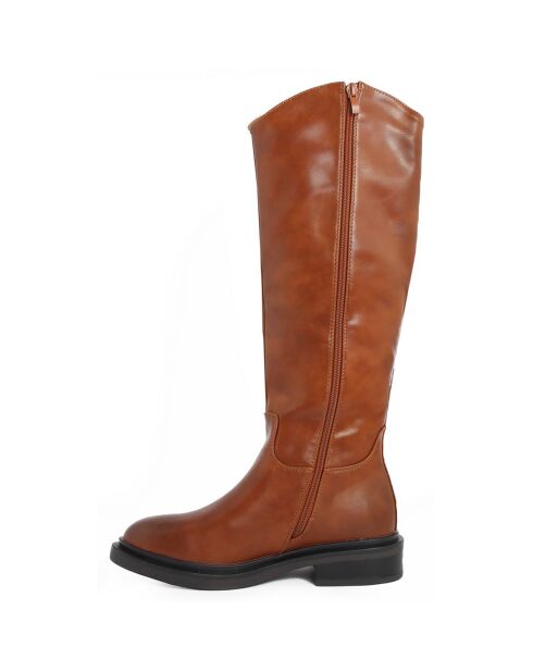 Bottes Romy marron  - Talon 4 cm