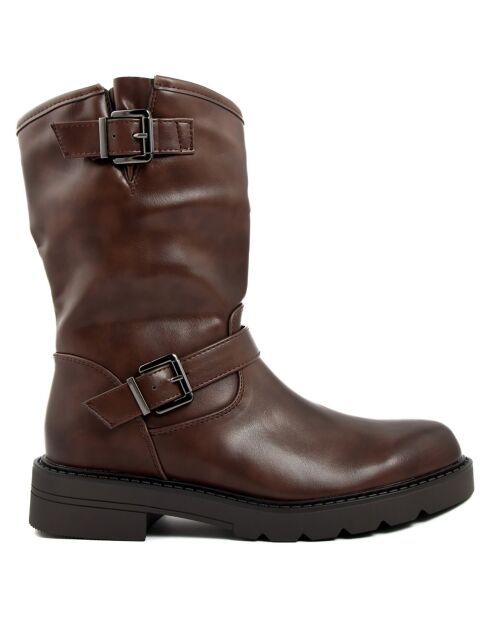 Bottines Joséphine marron - Talon 4.5 cm
