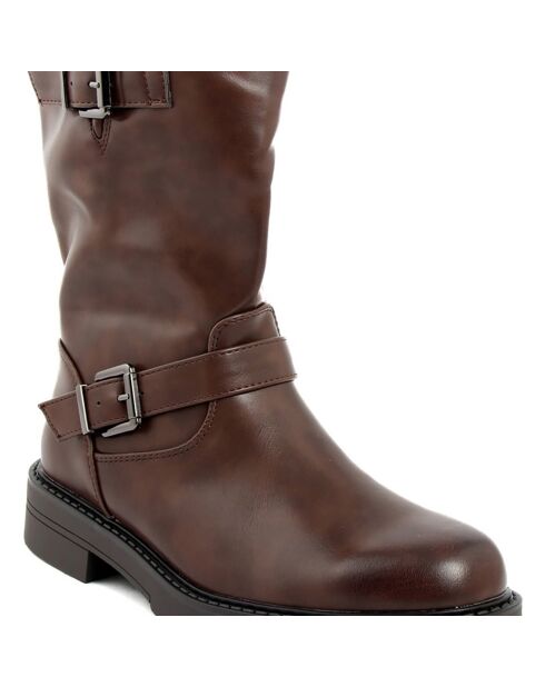 Bottines Joséphine marron - Talon 4.5 cm