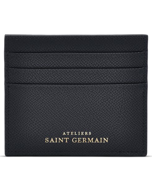 Porte-cartes simple Saint Germain noir - 10x9x0.3 cm