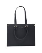 Sac cabas Cabourg noir - 36x28.5x13.5 cm