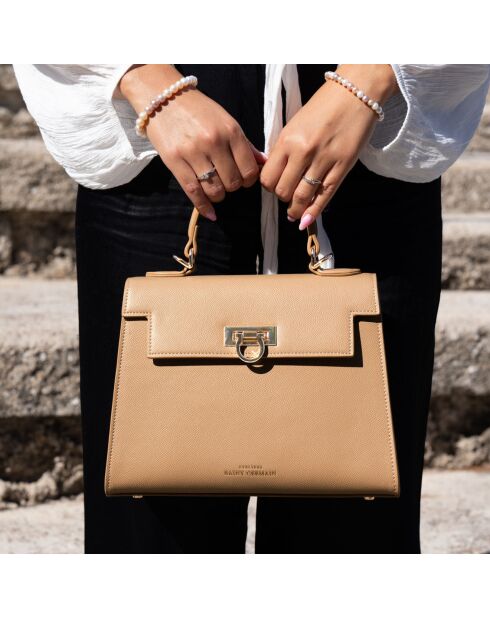 Sac à main Cannes beige - 26x20x11 cm