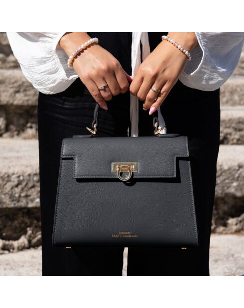 Sac à main Cannes noir - 26x20x11 cm