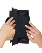 Sac à main Cannes noir - 26x20x11 cm