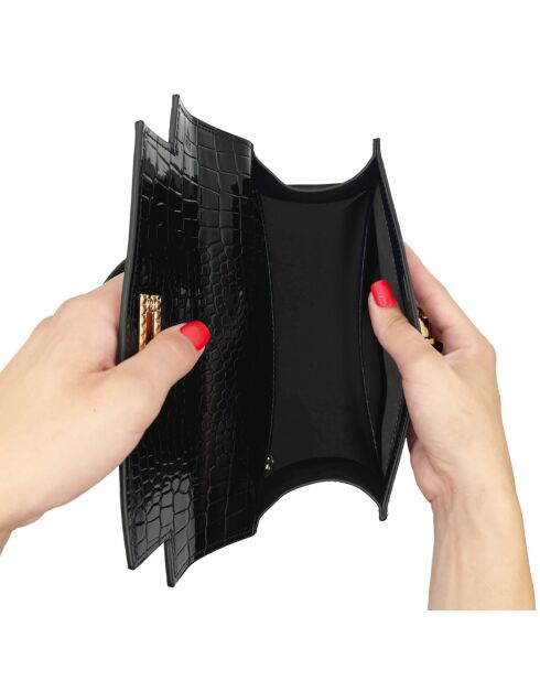 Sac à main Cannes noir - 27x20x11 cm