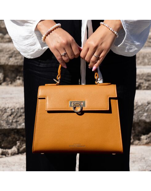Sac à main Cannes marron - 26x20x11 cm