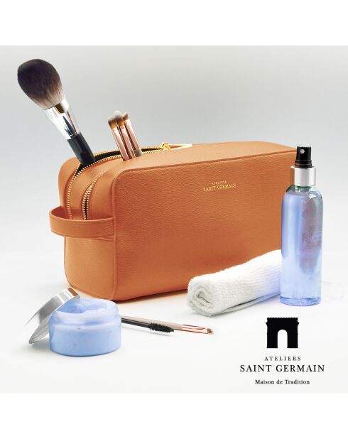 Trousse de Toilette Chatel marron - 27.5x15.5x12.5 cm
