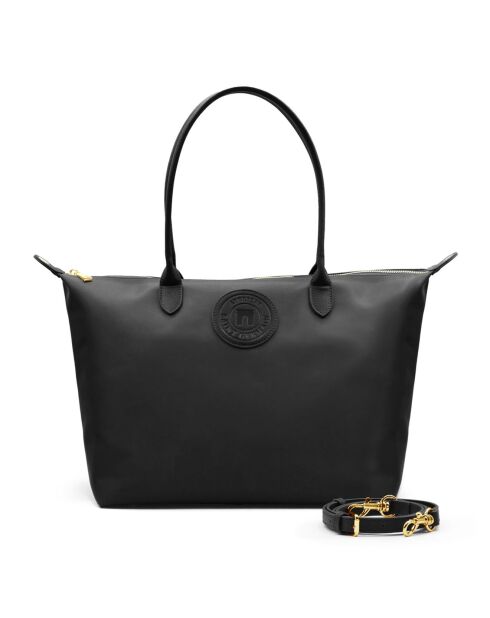 Sac porté épaule Etretat grand modèle noir - 42x25x19 cm