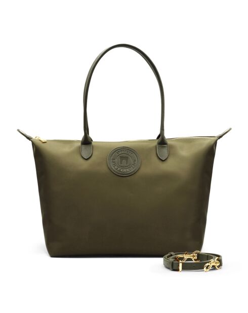 Sac porté épaule Etretat grand modèle vert kaki - 42x25x19 cm