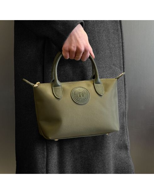 Sac à main Etretat petit modèle vert kaki - 24x15x11 cm