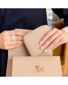 Porte-monnaie Eze beige - 12.5x10.5x2.5 cm