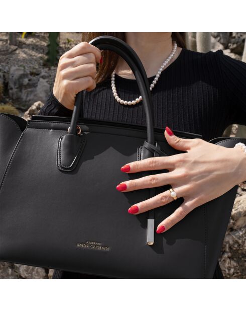Sac cabas Levallois noir - 35x24x19 cm