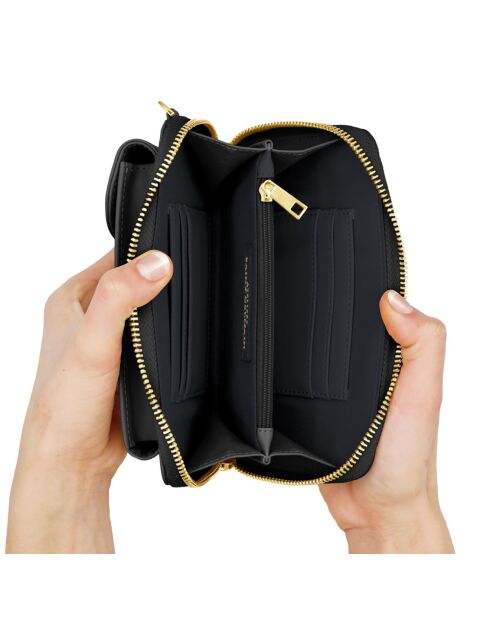 Funda negra para smartphone London - 13x17x5 cm