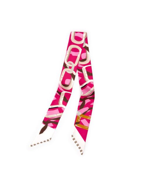 Foulard Marais rose - 5.70x96 cm