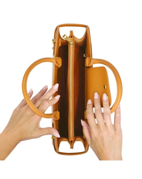 Sac à main Orsay marron - 33x26x12 cm