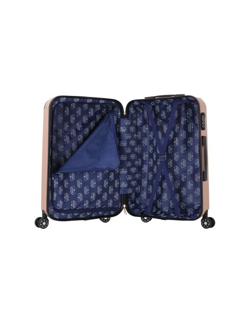 Valise Moyen Séjour Bari 65 cm rose doré