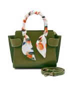 Sac à main Passy vert olive - 19x17x9 cm