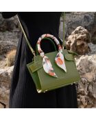 Sac à main Passy vert olive - 19x17x9 cm