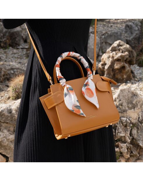 Sac à main Passy marron - 19x17x9 cm