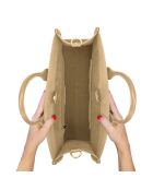 Sac cabas Quartier beige - 39.5x29x15 cm