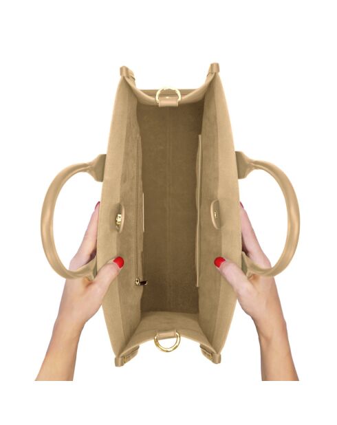 Sac cabas Quartier beige - 39.5x29x15 cm