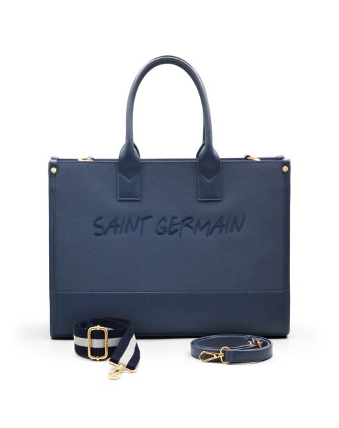 Sac cabas Quartier bleu marine - 39.5x29x15 cm