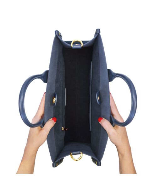 Sac cabas Quartier bleu marine - 39.5x29x15 cm