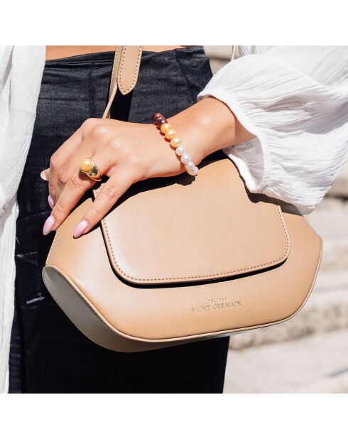 Sac Trotteur Saint Germain beige - 26x17x7 cm