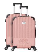 2 valigie M+L Orika 65/75 cm in oro rosa