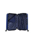 2 valigie doppie Bari 55/75 cm blu a 4 ruote