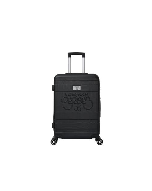 Maleta Lyra Cabin con 4 ruedas dobles, 55 cm, negra