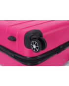 Valise Moyen Séjour 4 roues doubles Lyra 65 cm rose