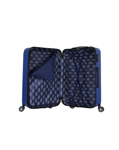 Valise Cabine 4 roues doubles Bari 55 cm bleue
