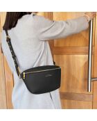 Sac Banane Ibiza noir - 26x15x9.5 cm