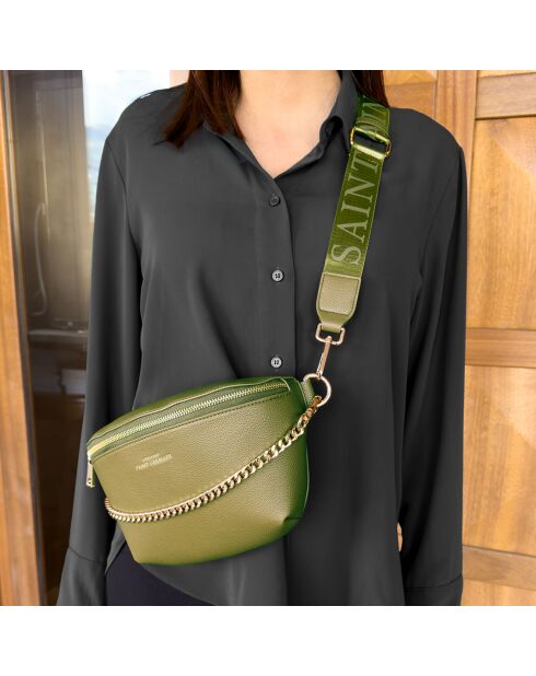 Sac Banane Ibiza vert kaki - 26x15x9.5 cm