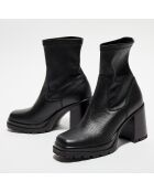 Boots en Cuir Ahmel noires - Talon 8,8 cm
