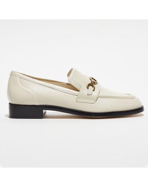 Mocassins en Cuir Patricia écrus