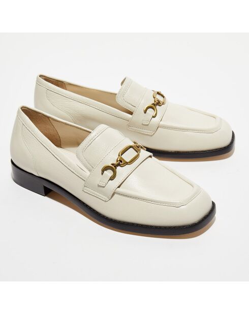 Mocassins en Cuir Patricia écrus