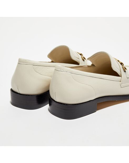 Mocassins en Cuir Patricia écrus